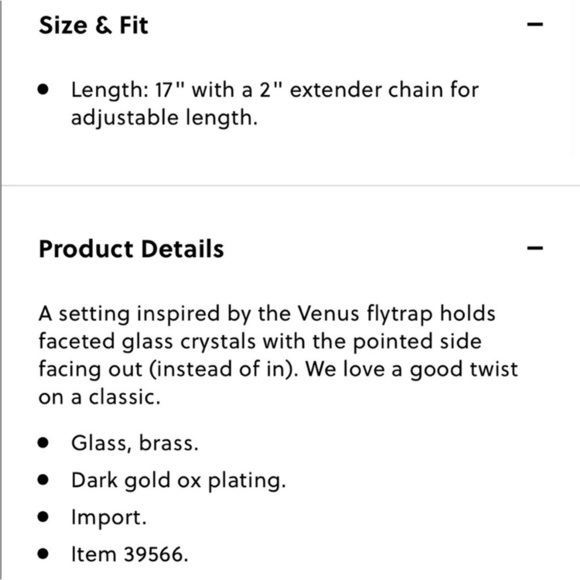 NWT Lustrous J. Crew Rivoli Rhinestone Gold Tone Prong Set Statement Necklace - Picture 8 of 8